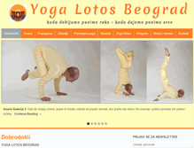 Tablet Screenshot of joga-beograd.org.rs